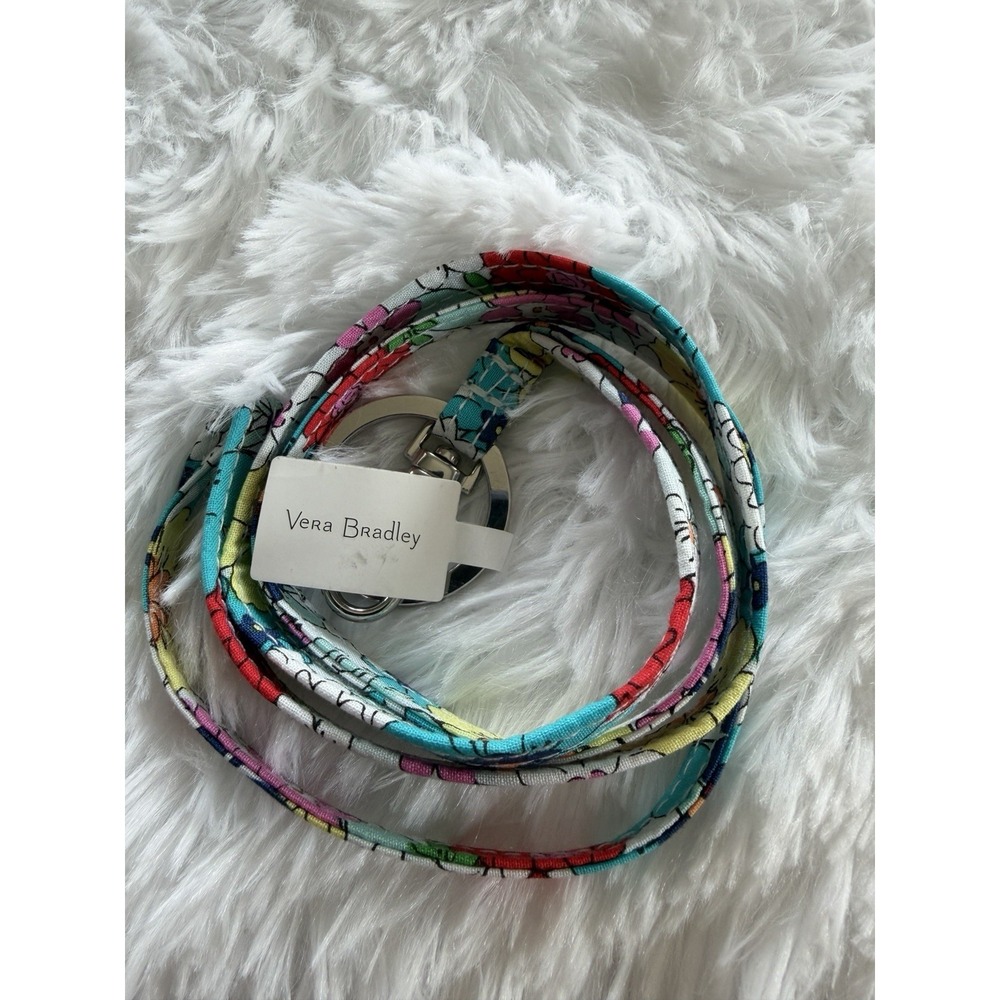 Vera Bradley Lanyard Far Out Floral Pattern 28181-U67 Cotton‎ NWT Gifts 🌸